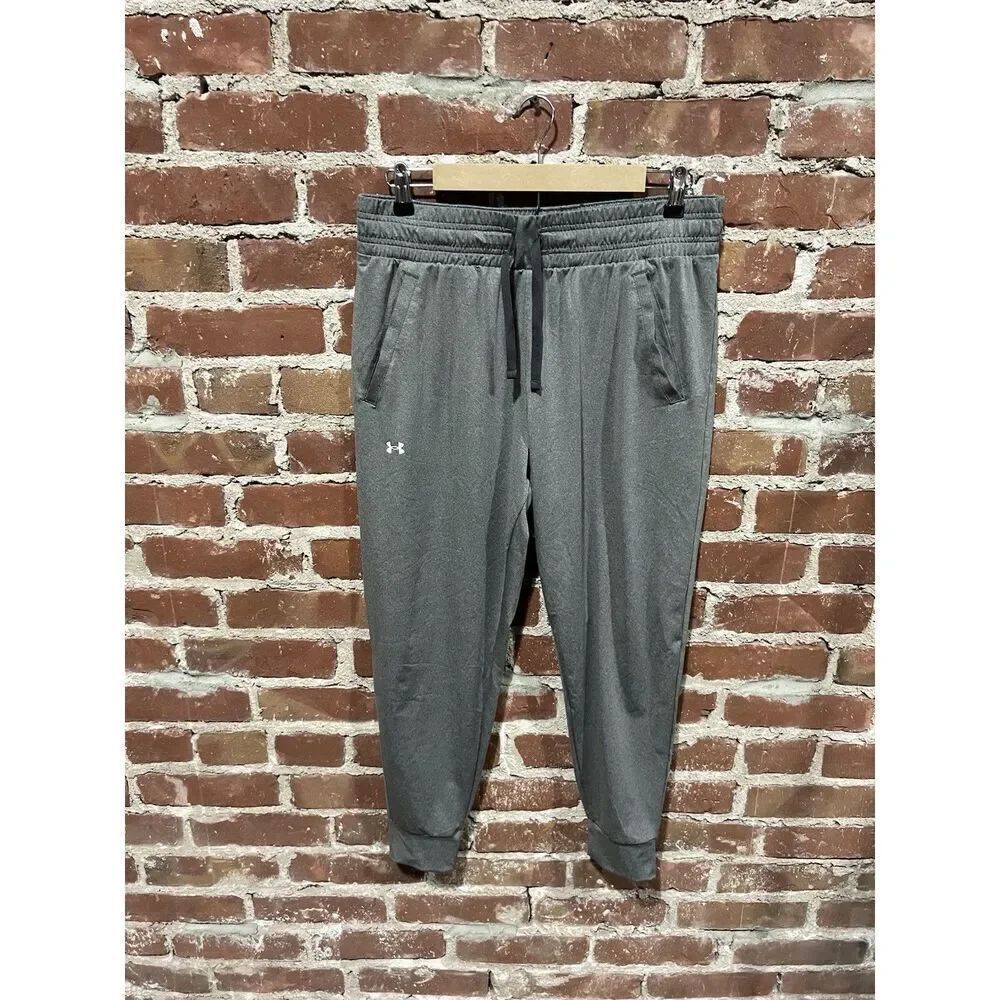 Under Armour Mens Gray Athletic Jogger Sweatpants Size Large